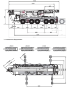 Габаритные размеры TEREX DEMAG AC 140