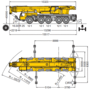 Габаритные размеры LIEBHERR LTM 1220