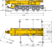 Габаритные размеры LIEBHERR LTM 1200