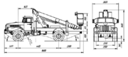 Грузовысотные и габаритные характеристики АПТ-22 на базе УРАЛ-4320