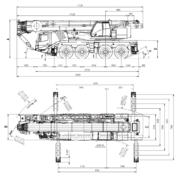 Габаритные размеры GROVE GMK-4100