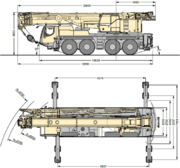 Габаритные размеры LIEBHERR LTM-1090