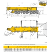 Габаритные размеры LIEBHERR LTM 1350