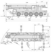 Габаритные размеры LIEBHERR LTM 1120