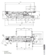 Габаритные размеры GROVE GMK 5220